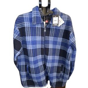 Quicksilver men's Blue Winter Zip Up Fleece Jacket NWT Size M